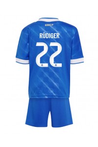 Real Madrid Antonio Rudiger #22 Babyklær Tredje Fotballdrakt til barn 2025-26 Korte ermer (+ Korte bukser)